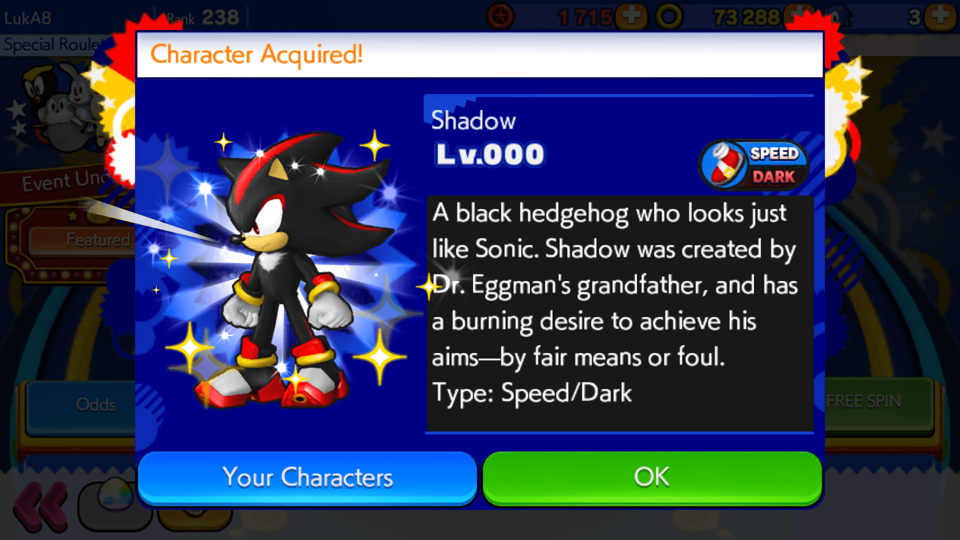 Movie Sonic, Sonic Runners Reloaded Wiki