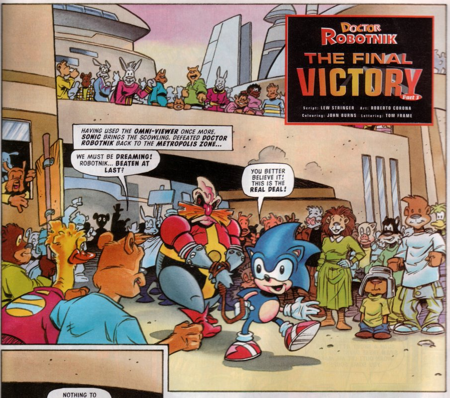 Fun Fact: Sonic (normal form) from fleetway comics has a very