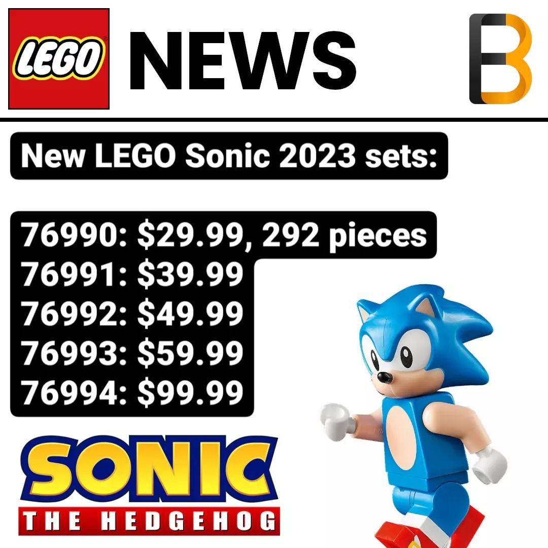 LEGO Sonic the Hedgehog sets rumoured for August 2023