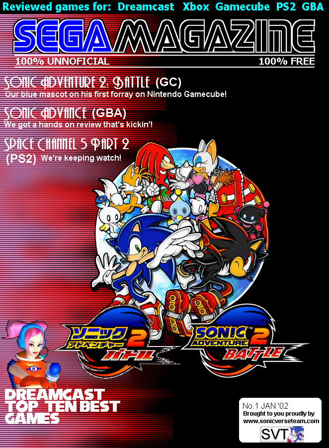 2002 Official Sonic Adventure 2 Battle Gamecube Nintendo Power Poster  Authentic
