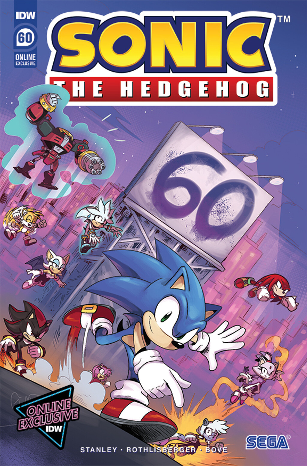 IDW Reveals Online Exclusive Variant Cover for Sonic #60 - Comics - Sonic  Stadium