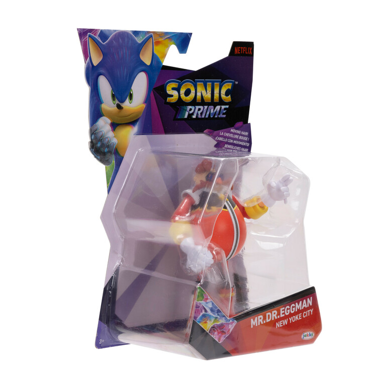 Action Figures Boneco Sonic Prime Netflix Articulado Eggman