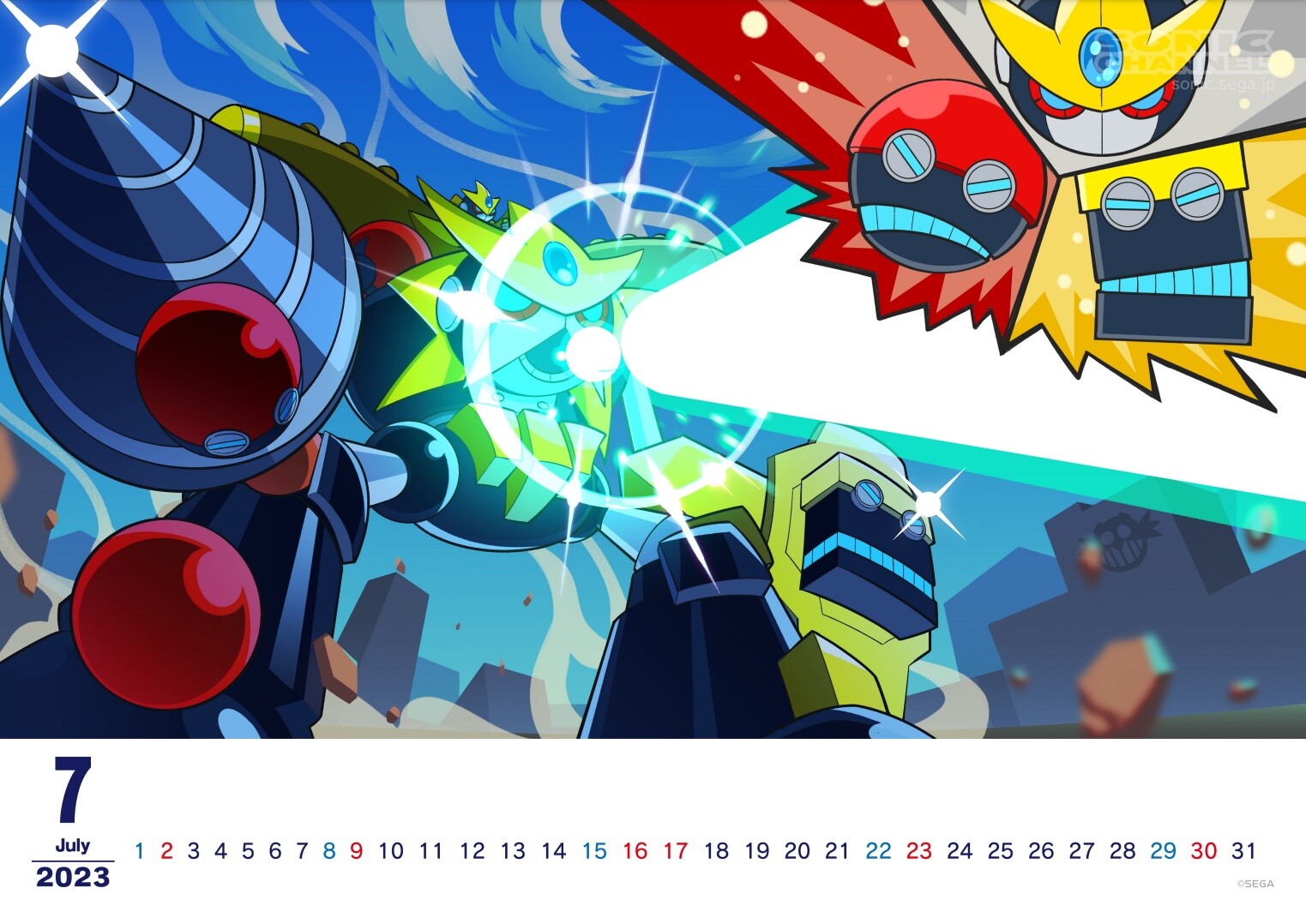 Gemerl, Orbot & Cubot Form A Giant Megazord in New Sonic Calendar Art -  Sonic - Sonic Stadium