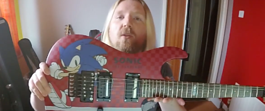 More information about "Watch This UK Rock Star Cover Green Hill Zone With A Custom Sonic Designed Guitar"
