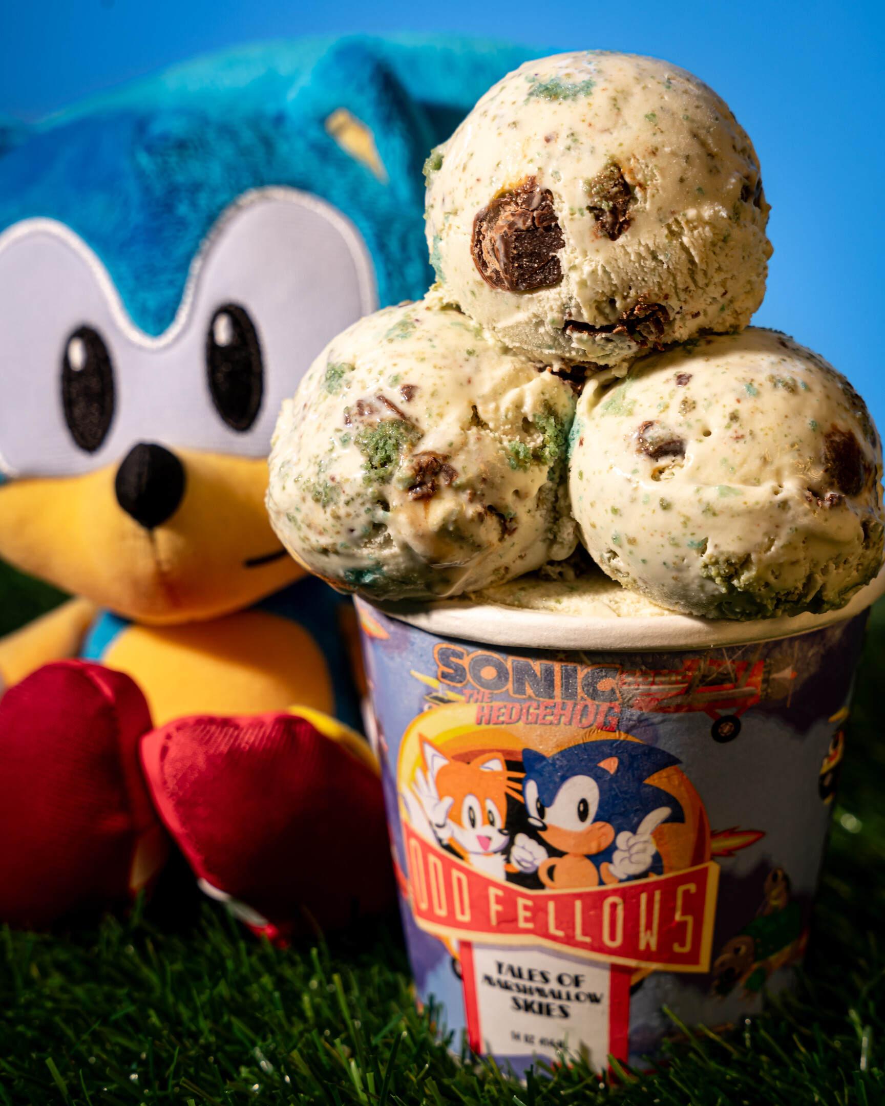SEGA & OddFellows Ice Cream Collab On Sonic The Hedgehog Flavors