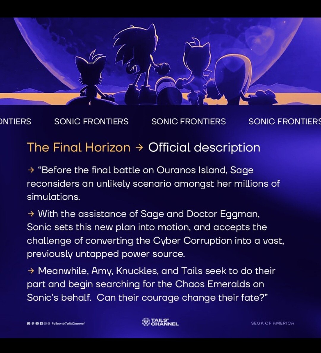 Sonic Frontiers DLC release date announced with plans for two more