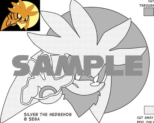 More information about "Halloween Silver the Hedgehog Pumpkin Stencil"