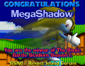 Sonic Battle Stadium Winner Award - MegaShadow (2002)
