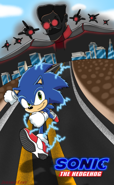 Sonic Movie Poster Fanart