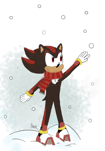 Shadow with a scarf!