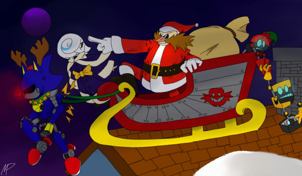 Sonic Christmas Art 1 Colored