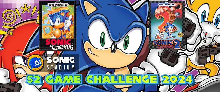 Sonic Stadium 52 Game Challenge Weekly Check in Week 1: Sonic 1 and 2 profile gifts!