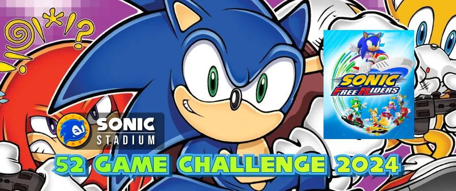 Sonic Stadium 52 Game Challenge Weekly Check in Week 33: Sonic Free Riders Profile Gift