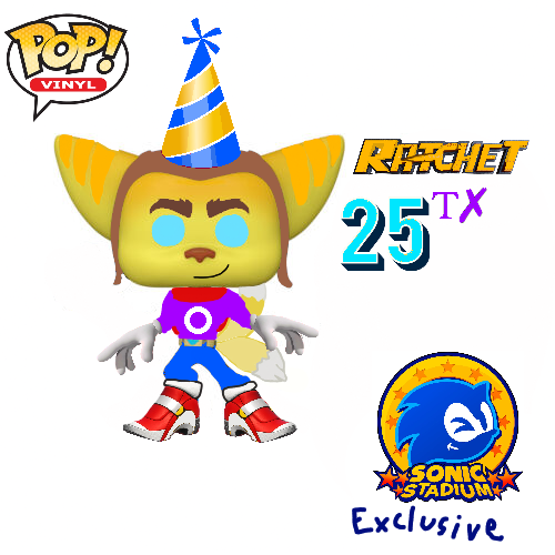 Tecks the Lombax(Ratchet25tx)-with party hat-TSS Edition