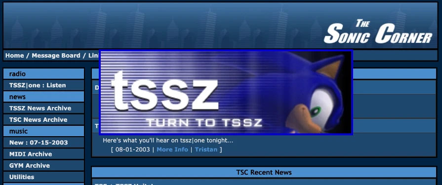 More information about "TSSZ News and The Sonic Corner Websites Merge Together"