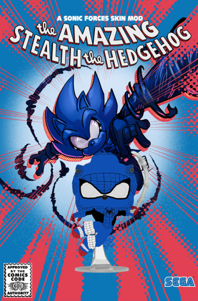 Stealth the Hedgehog(Comic cover)