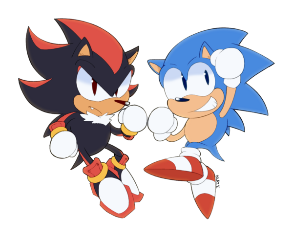 Classic Sonic and Shadow V2 [RaffP]